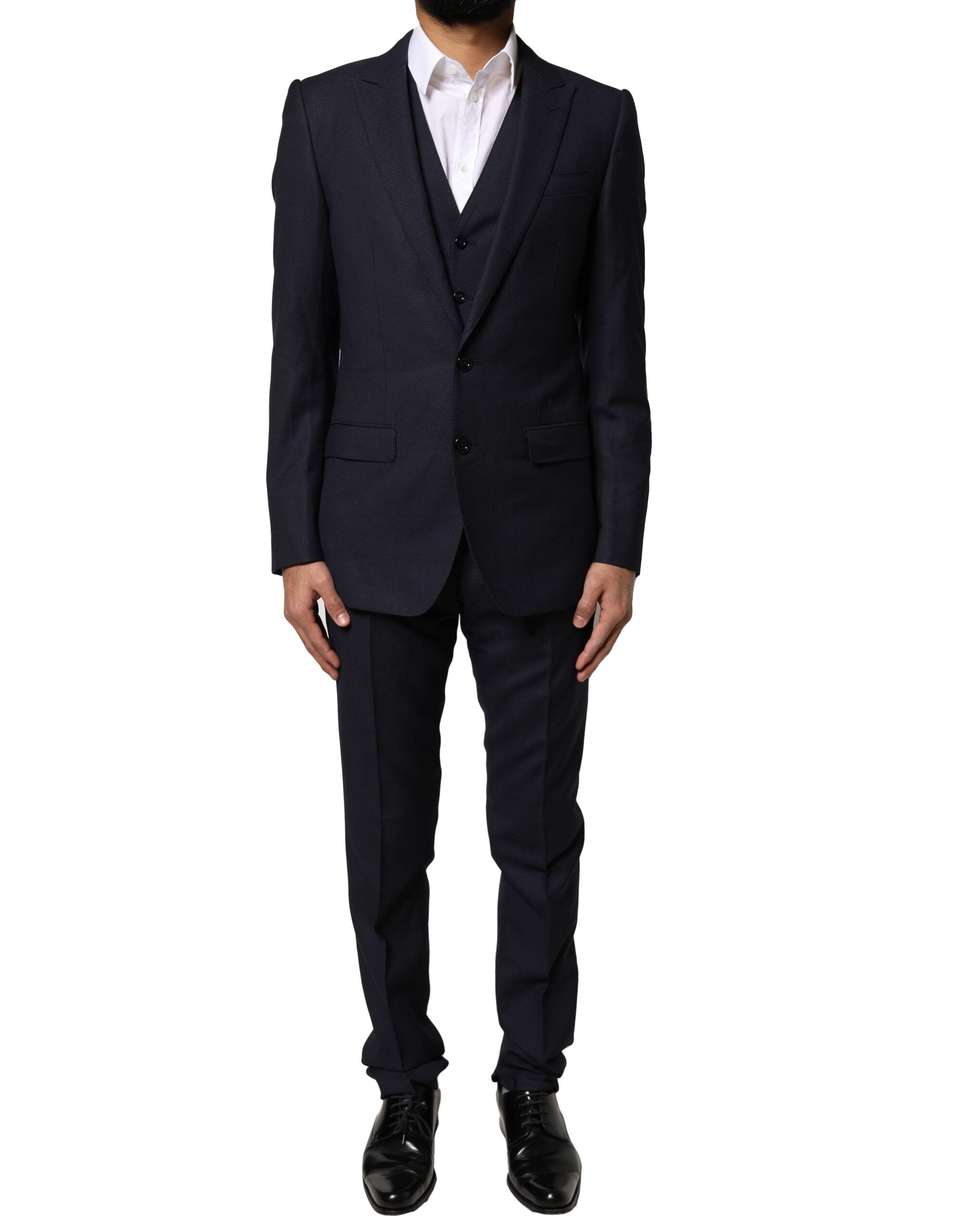 Dolce & Gabbana Black Fantasy MARTINI 3 Piece Formal Suit