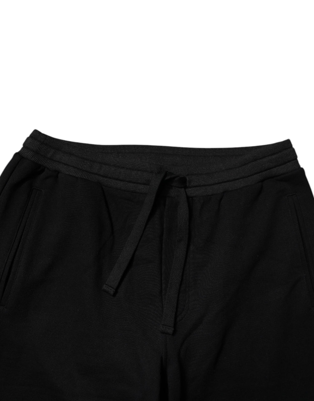 Dolce & Gabbana Black Logo Men Jogger Cotton Sweatpants Pants