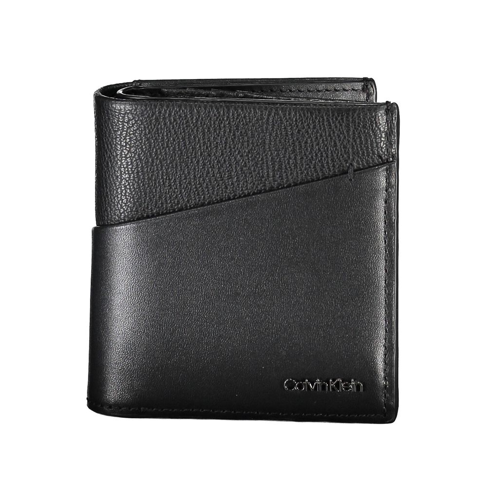 Calvin Klein Black Recycled Polyester Men Wallet