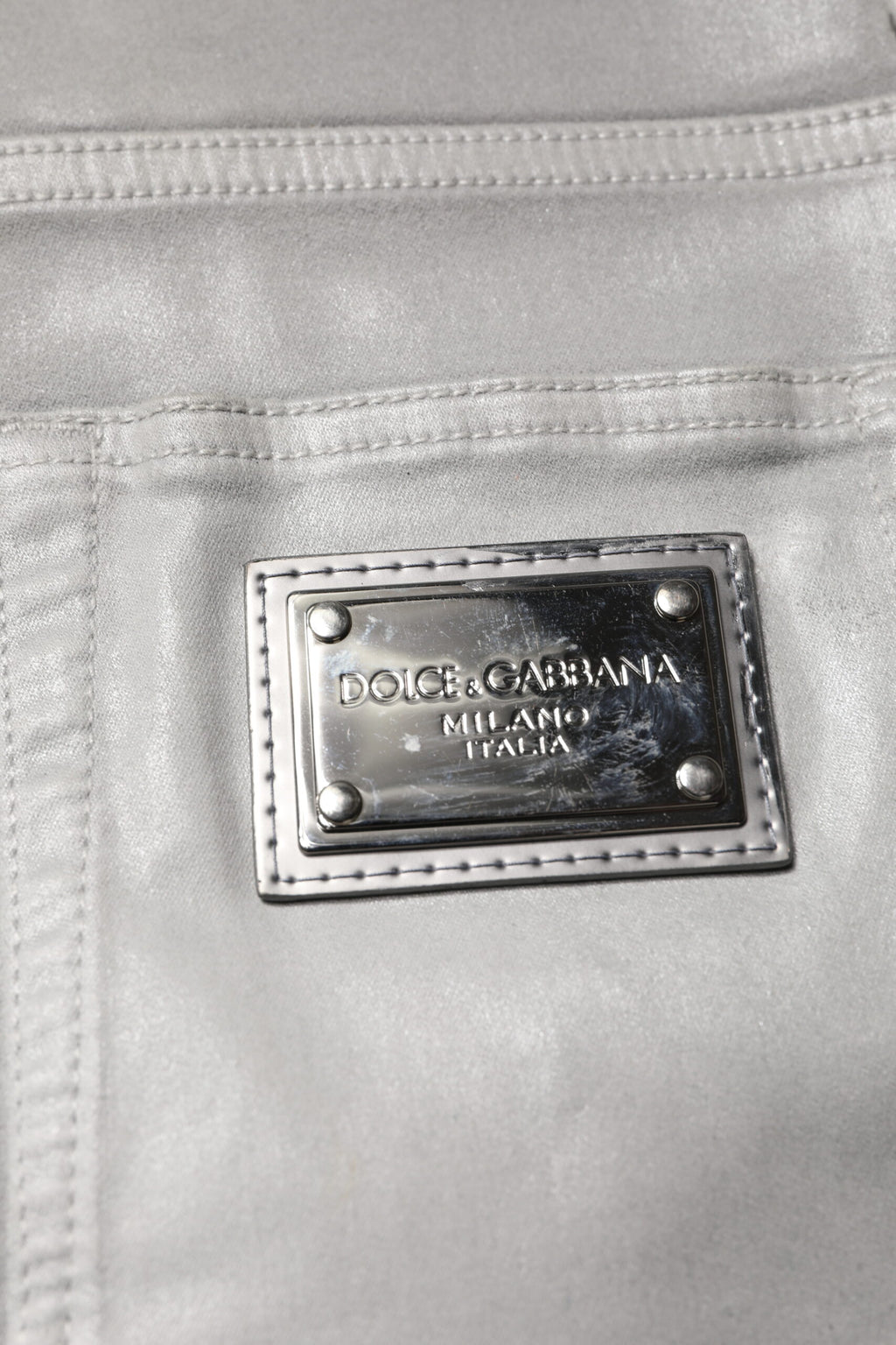 Dolce & Gabbana Gray Cotton Stretch Men Slim Fit Denim Jeans