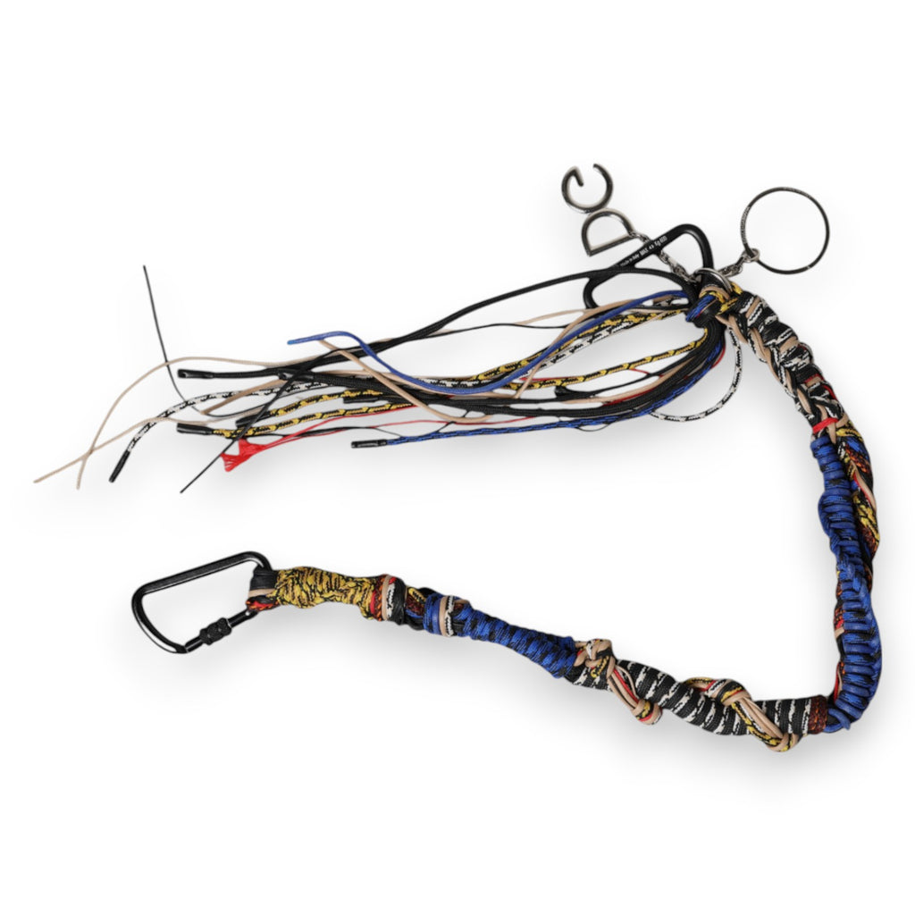 Dolce & Gabbana Multicolor Braided Rope Logo Bag Shoulder Strap