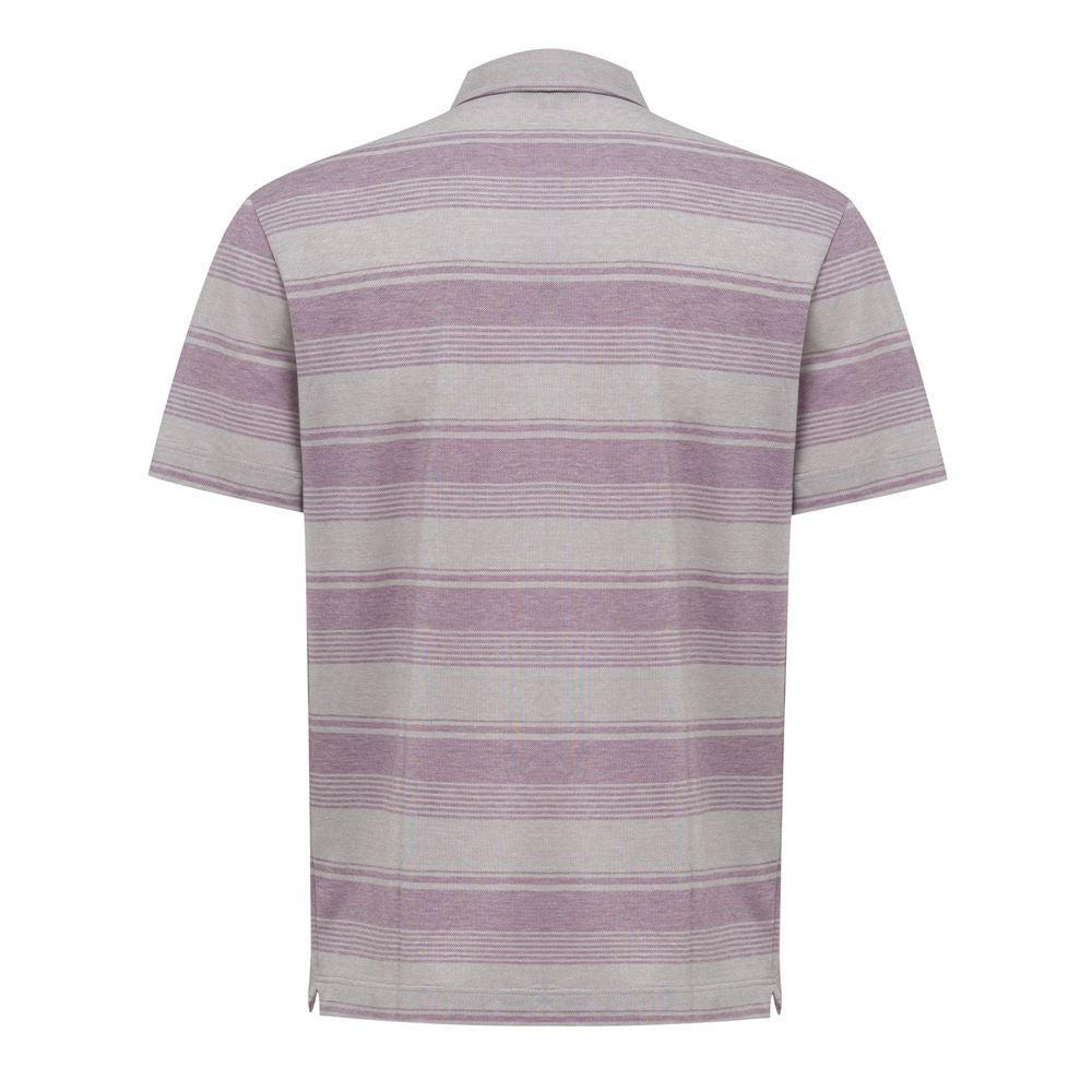 Canali Brown Cotton Polo Shirt