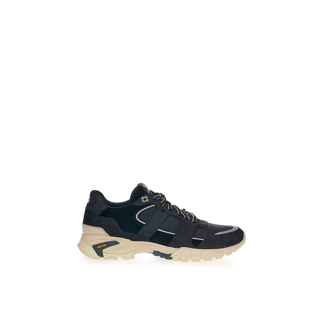 Lardini Black Suede Leather Sneaker