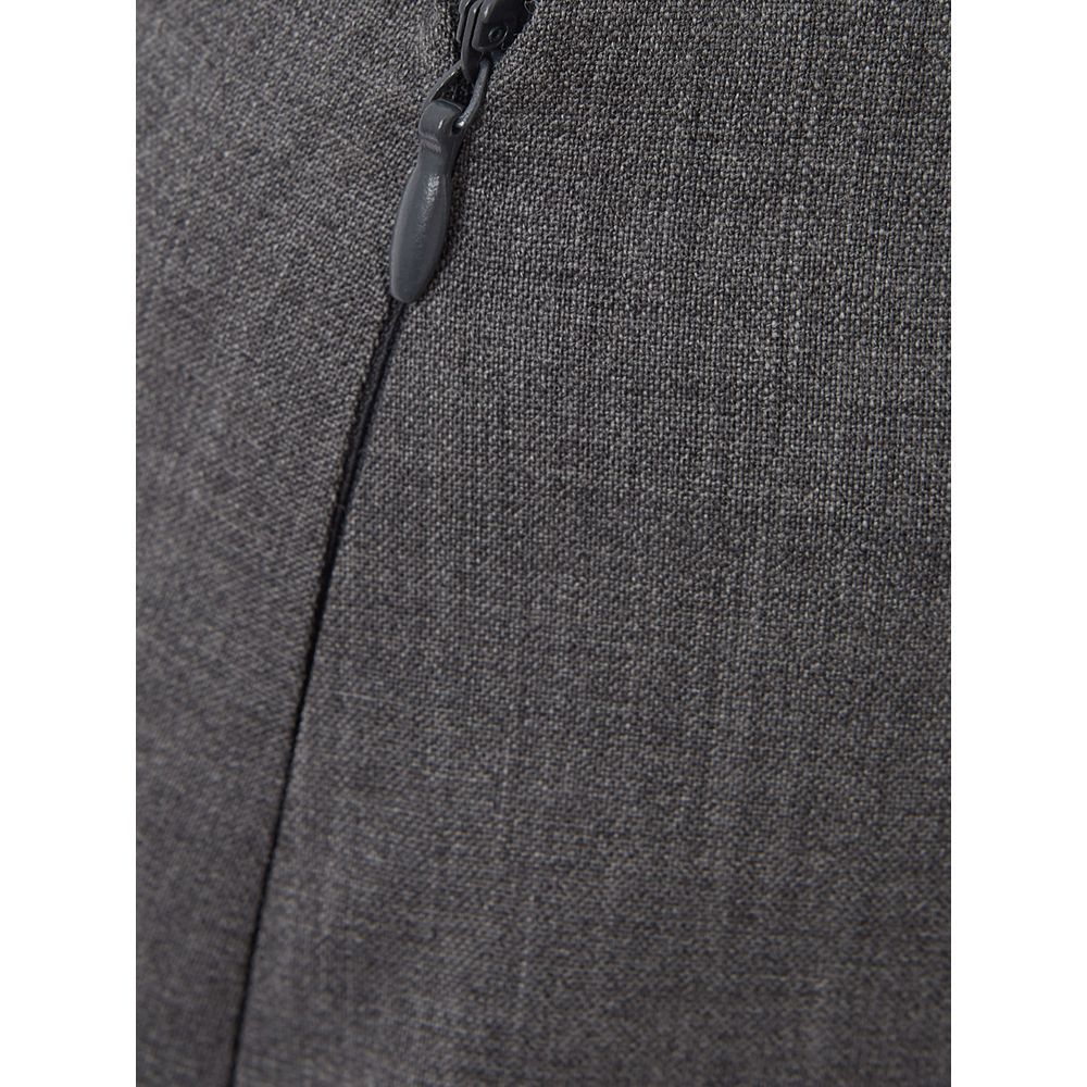 Falda lápiz de lana Lardini gris chic