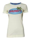 Camiseta Dolce & Gabbana de algodón amarillo claro de manga corta
