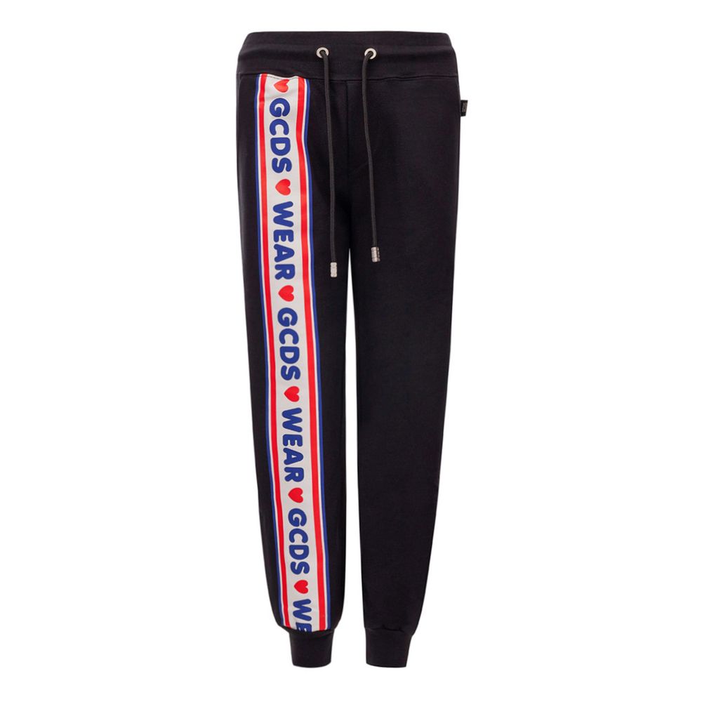 GCDS Black Cotton Jeans & Pant