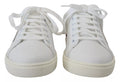 Dolce & Gabbana Zapatillas Clásicas Blancas de Piel para Mujer