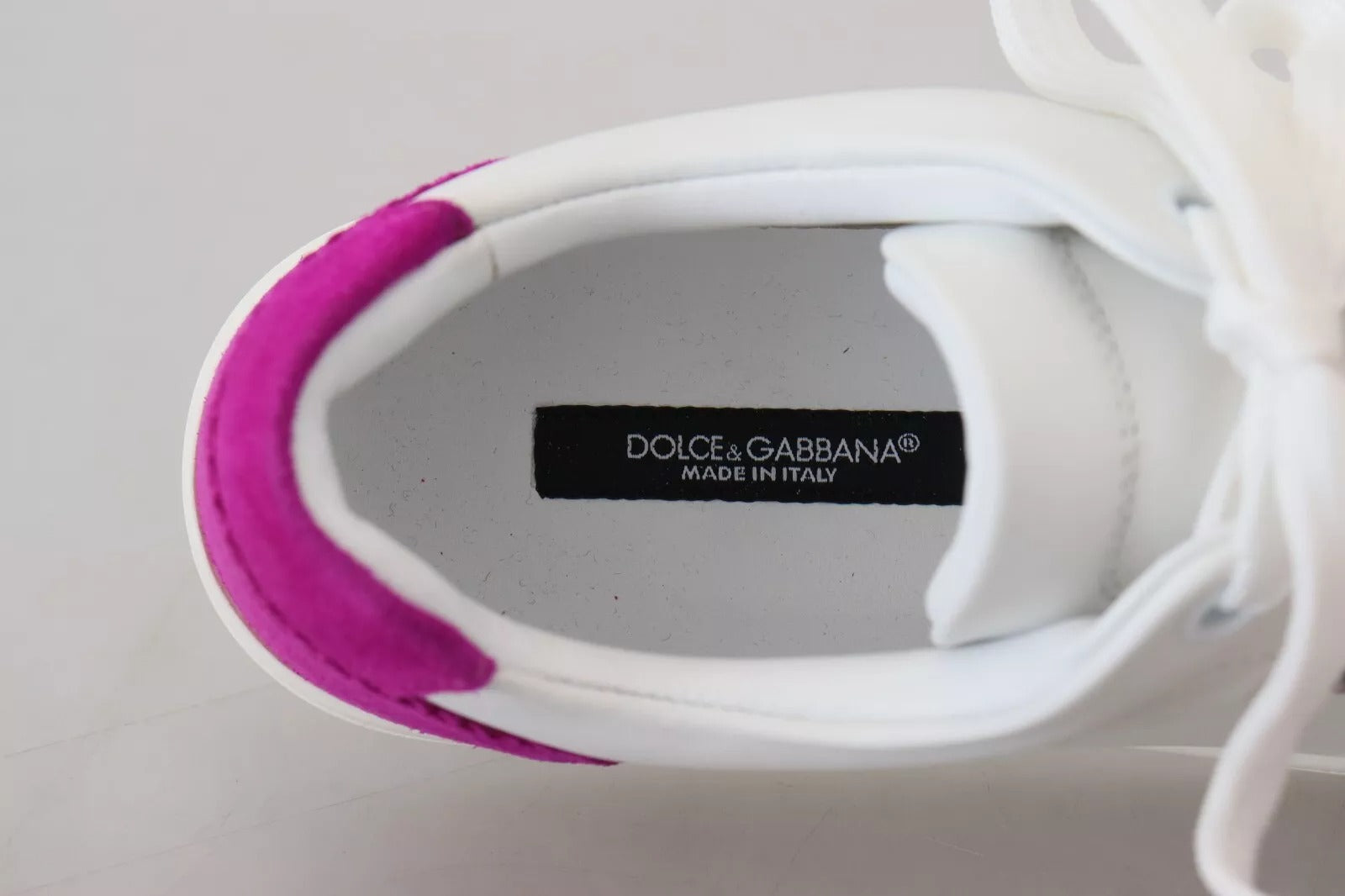 Dolce & Gabbana Zapatillas Clásicas Blancas de Piel para Mujer