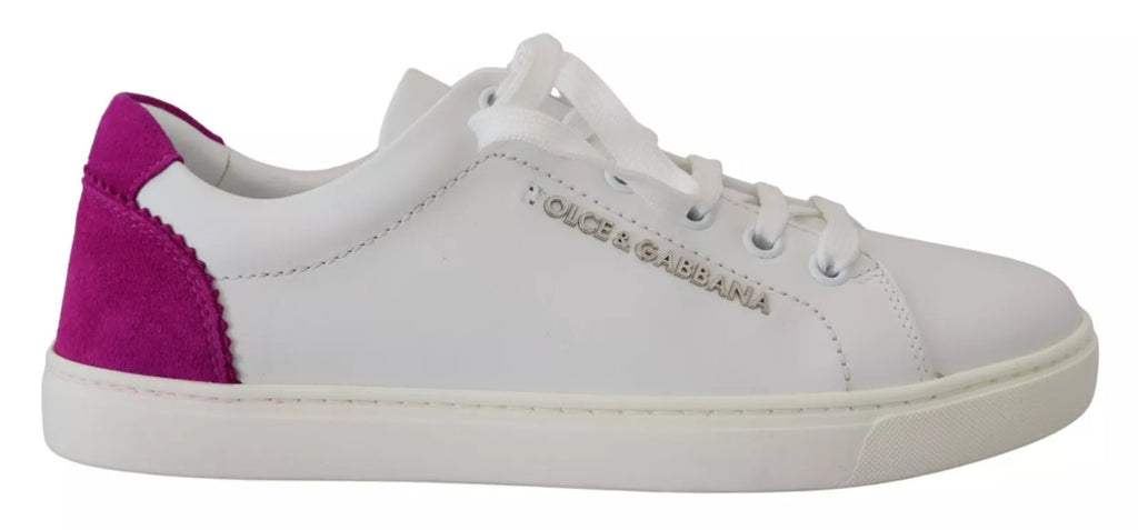 Dolce & Gabbana Zapatillas Clásicas Blancas de Piel para Mujer