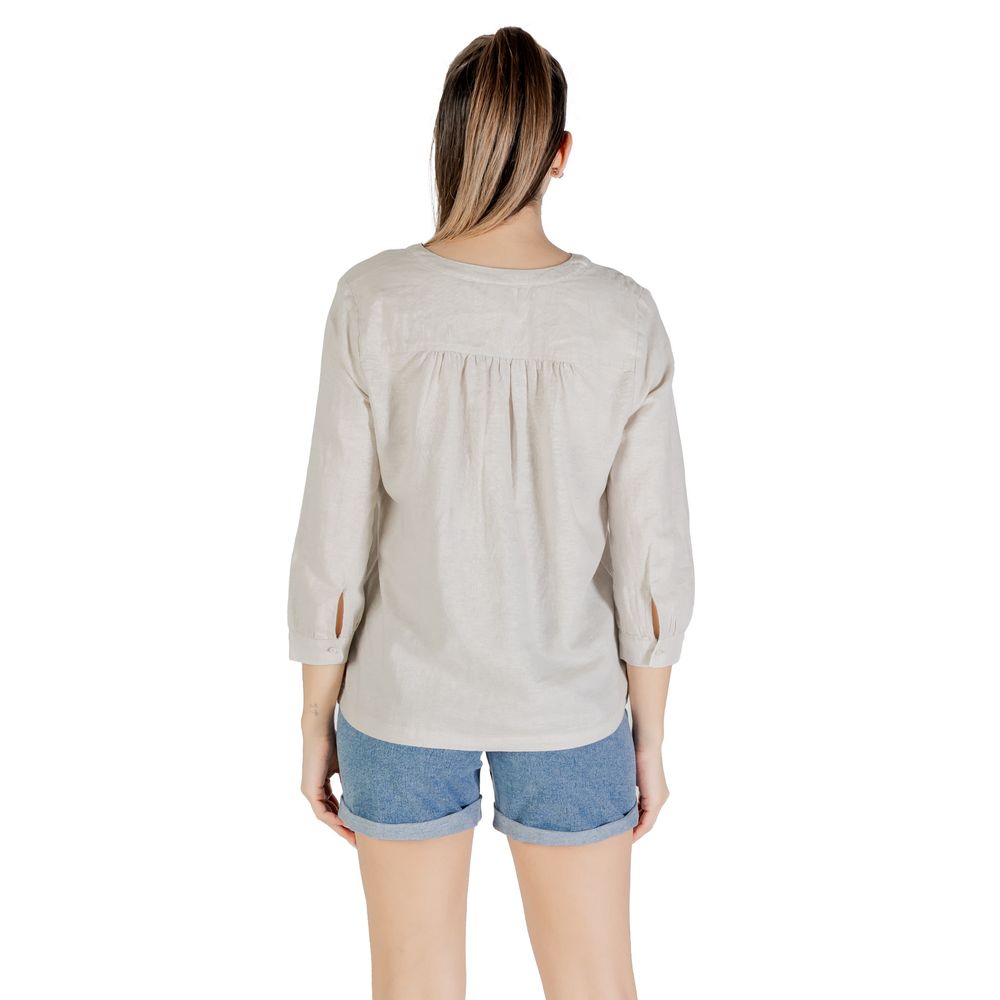Street One Beige Linen Shirt