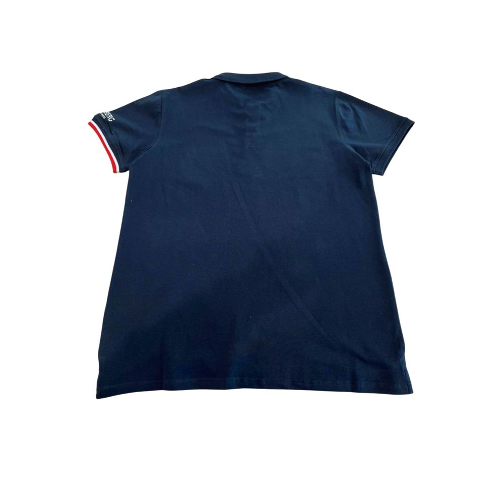 Iceberg Blue Cotton Men Polo Shirt