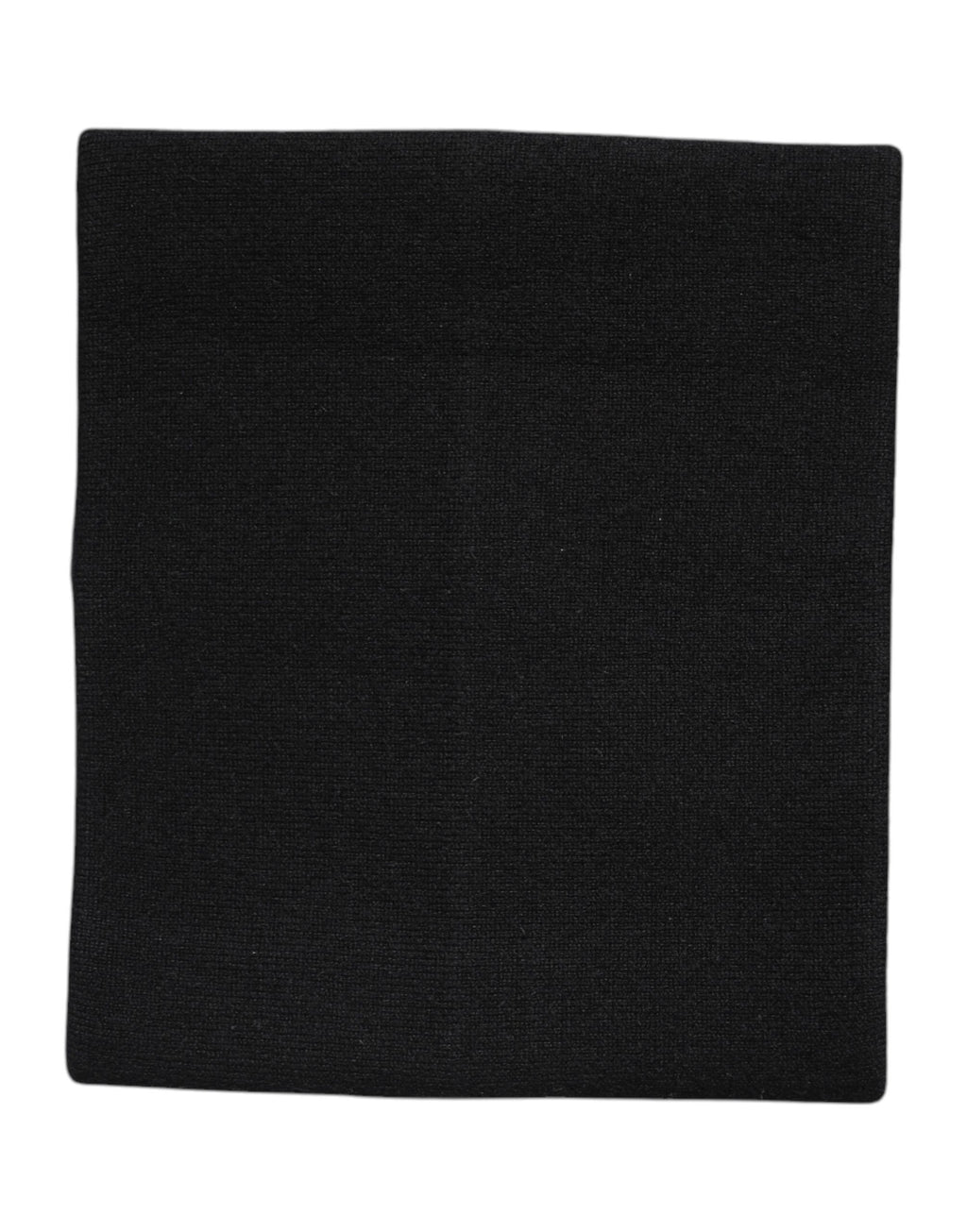 Dolce & Gabbana Black Cashmere Knitted Neck Warmer Foulard Scarf