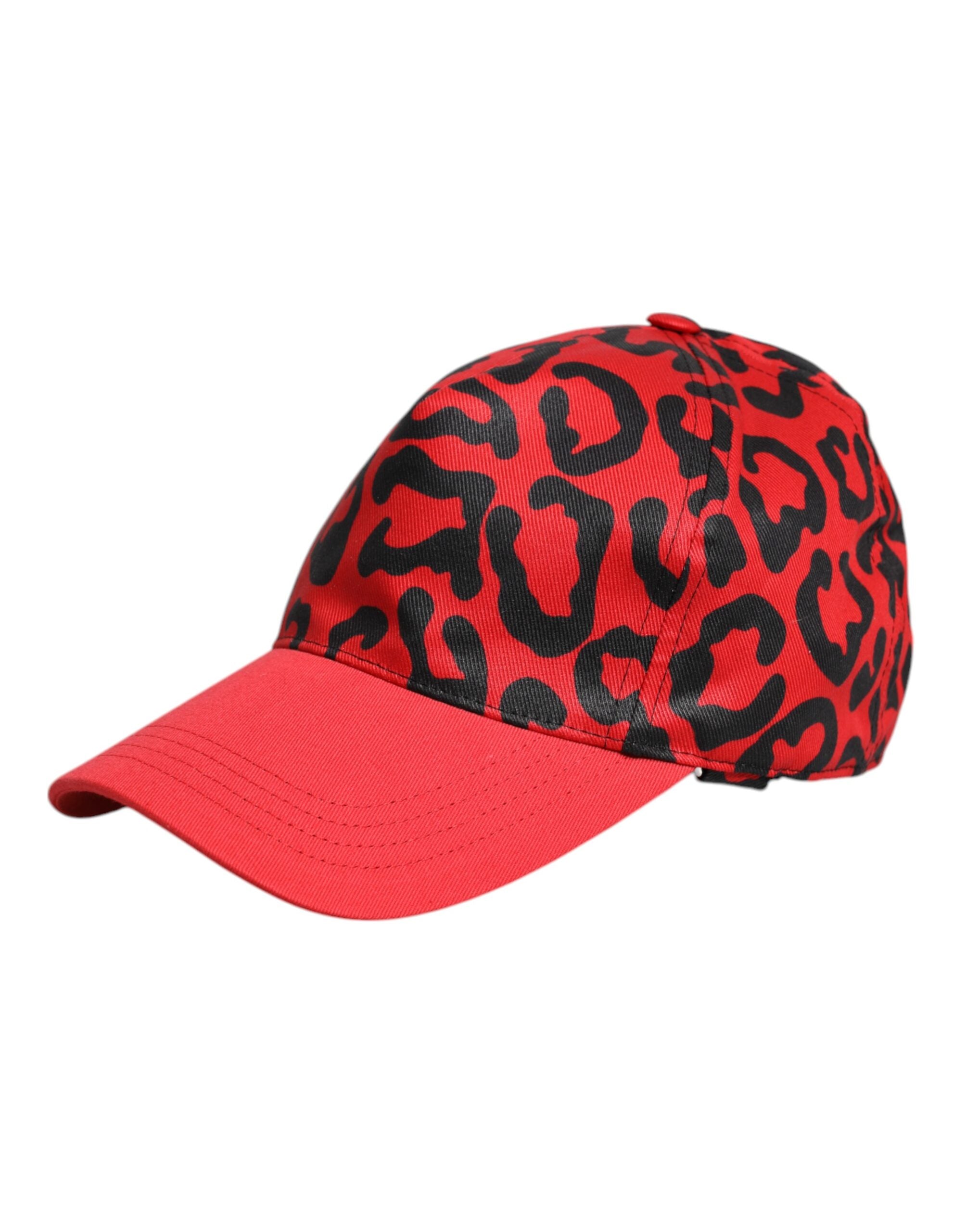 Dolce & Gabbana Red Cotton 6 Panels Women Baseball Cap