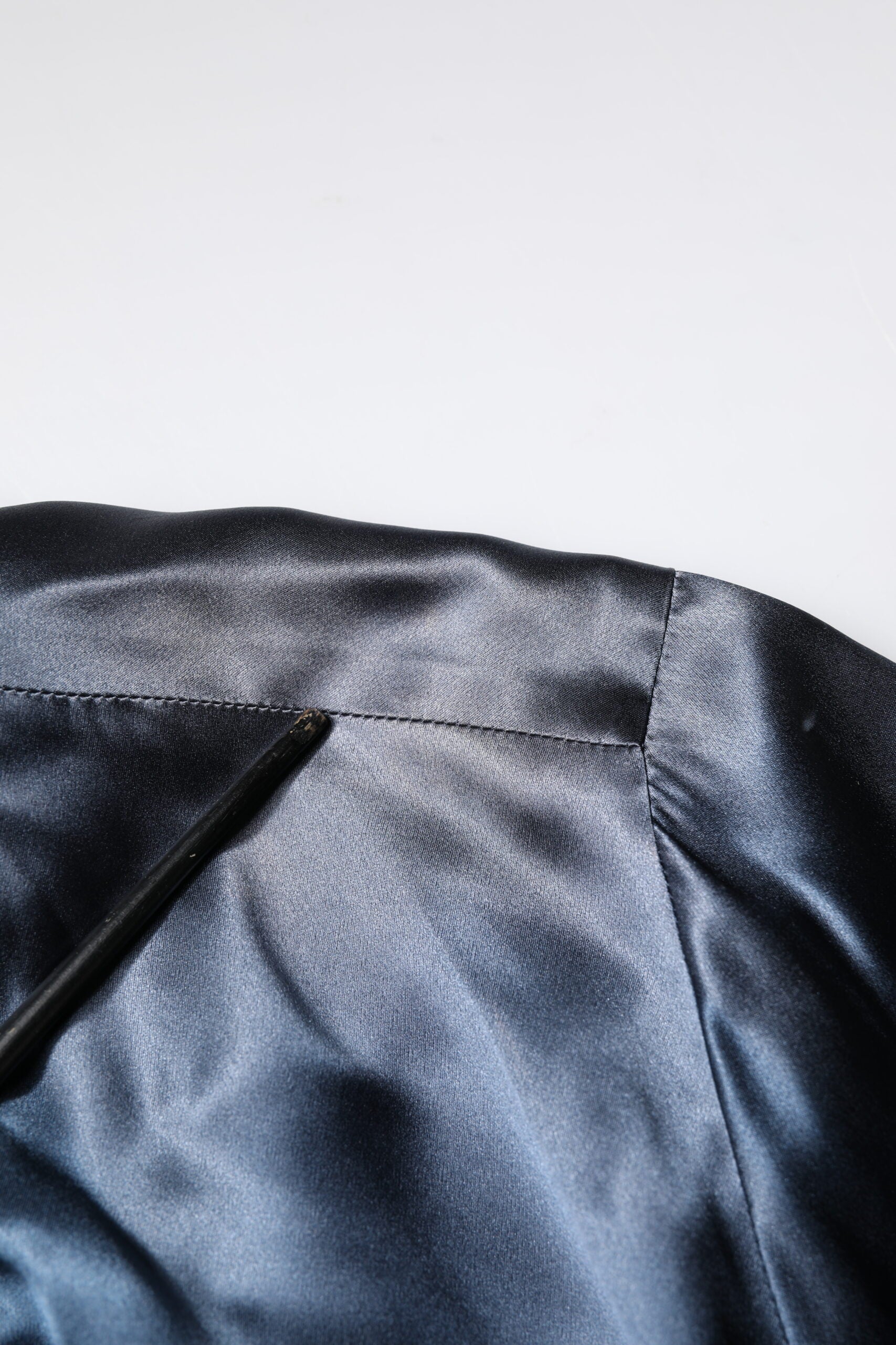 Dolce & Gabbana Blue Solid Silk Men Wrap Robe Coat Jacket