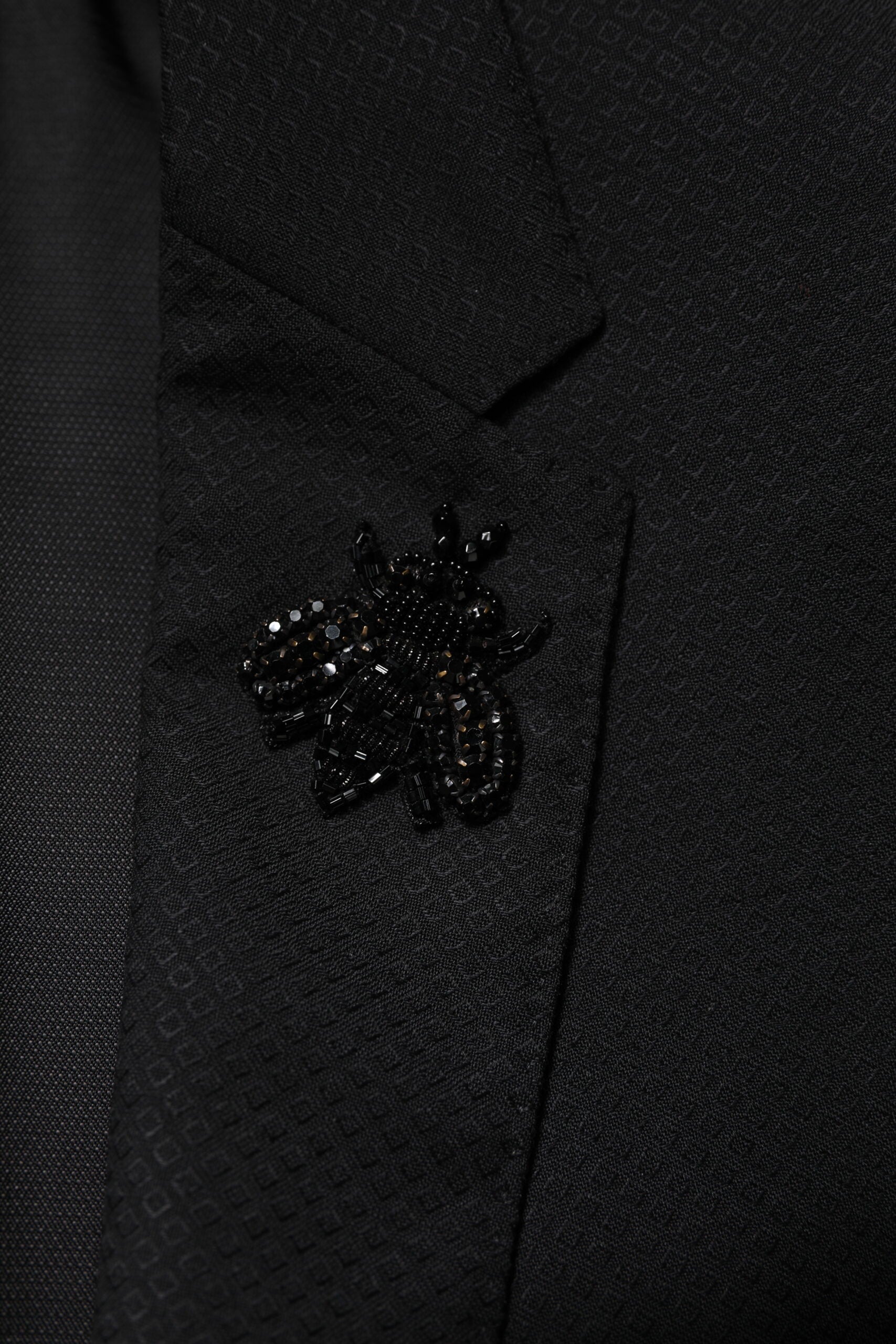 Dolce & Gabbana Black Wool Single Breasted 2 Piece Suit