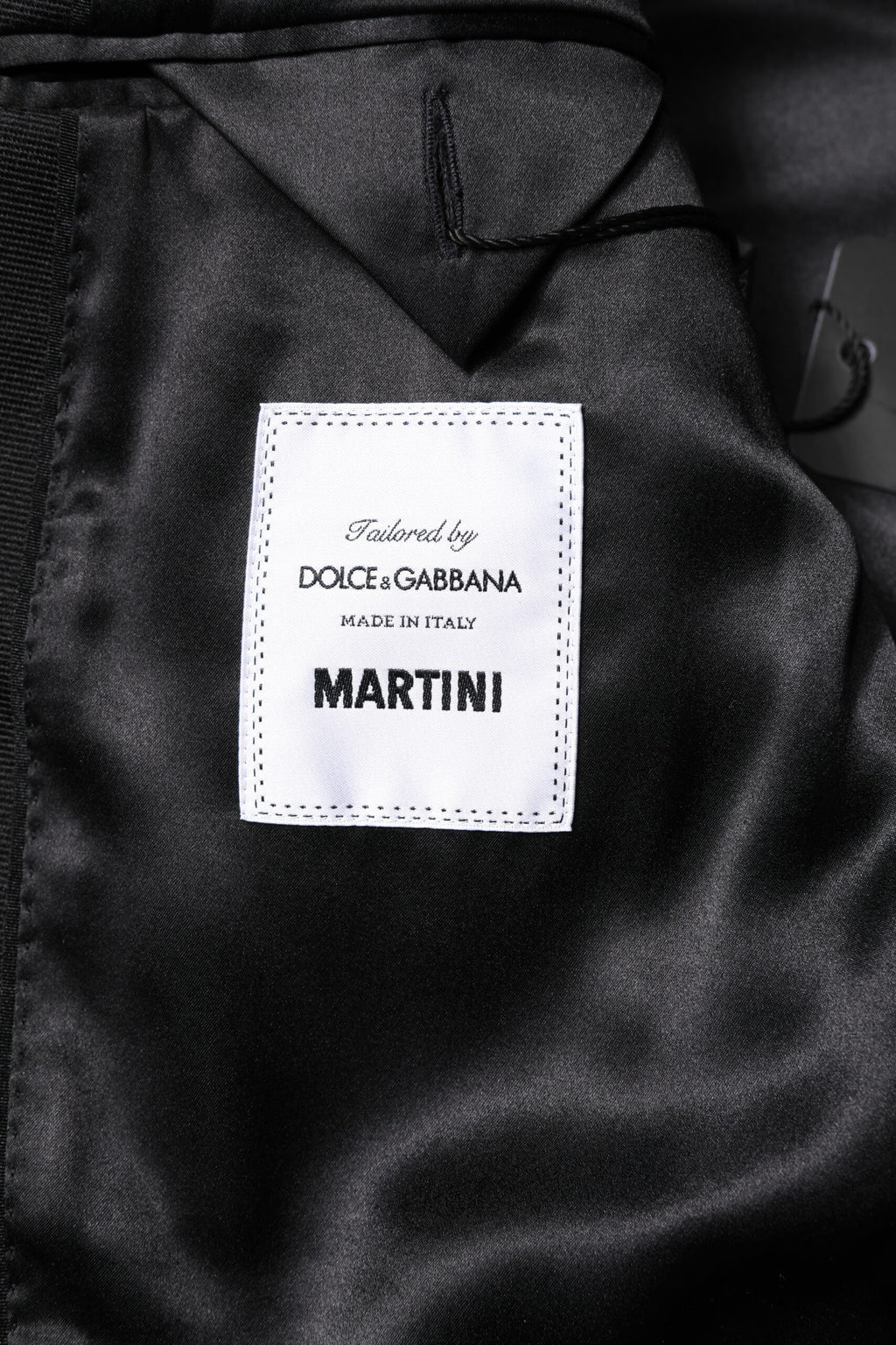 Dolce & Gabbana Black Gray MARTINI Jacquard Men 3 Piece Suit