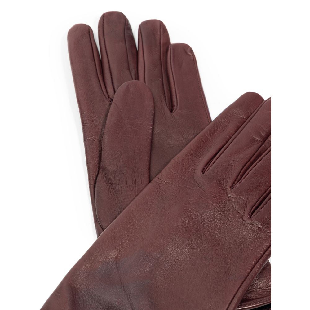 Dolce & Gabbana Burgundy Leather Clothing