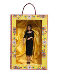 Dolce & Gabbana Black Dress Ceramic Porcelain Fashion Leather Sicily Dolls