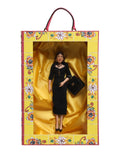 Dolce & Gabbana Black Dress Ceramic Porcelain Fashion Leather Sicily Dolls