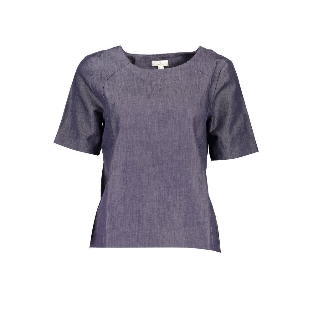 Gant Blue Cotton Tops & T-Shirt