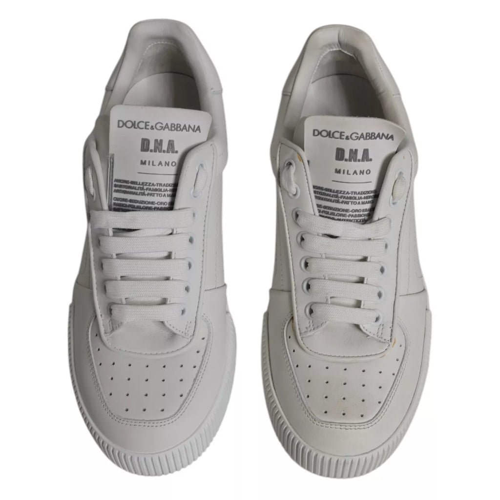 Zapatillas Dolce & Gabbana Miami Bajas de Cuero Blancas
