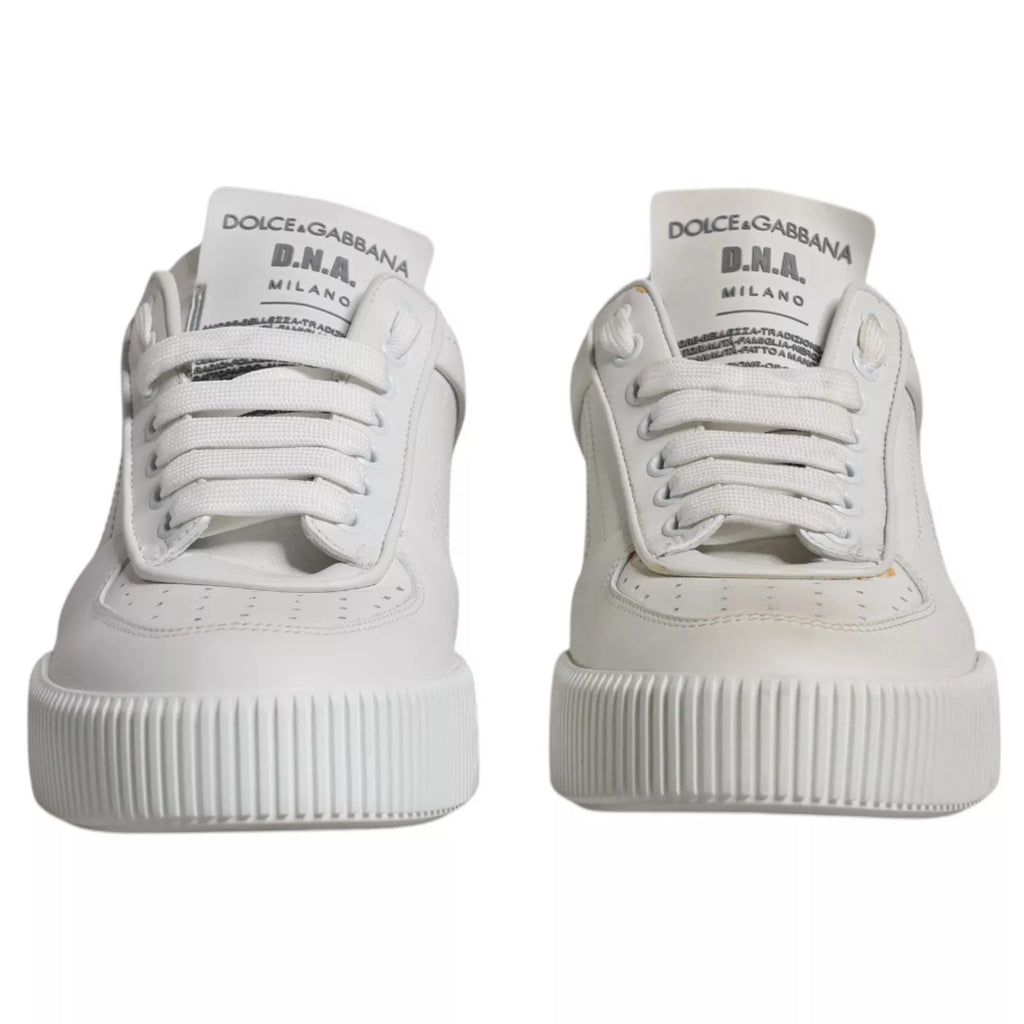 Zapatillas Dolce & Gabbana Miami Bajas de Cuero Blancas