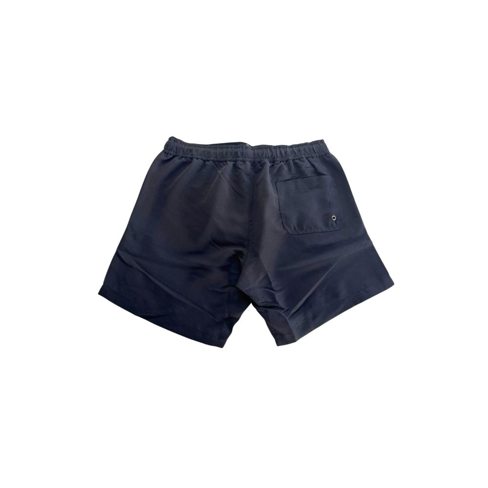 Trussardi Beachwear Black Polyester Swimwear