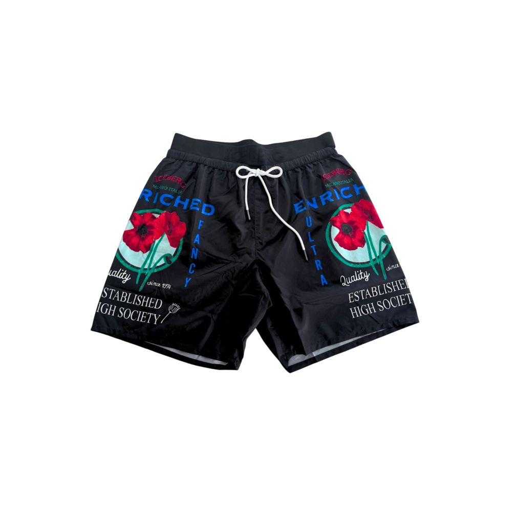 Iceberg Black Polyester Swimwear