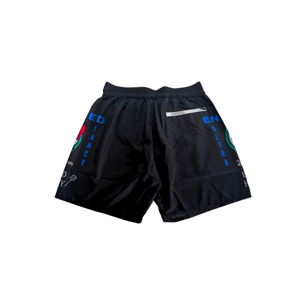 Iceberg Black Polyester Swimwear