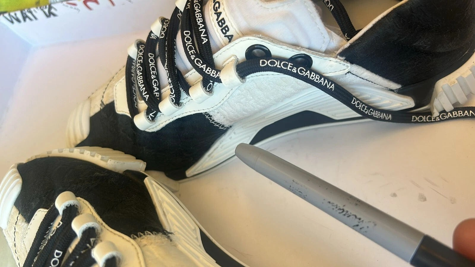 Zapatillas bajas Dolce & Gabbana NS1 blancas y negras