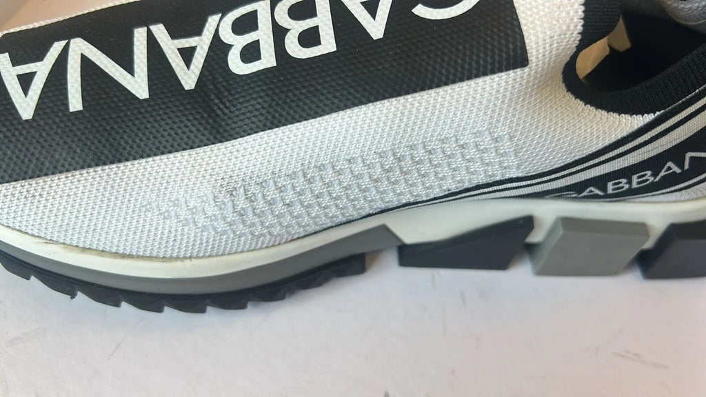 Dolce & Gabbana Zapatillas Sorrento sin cordones blancas y negras