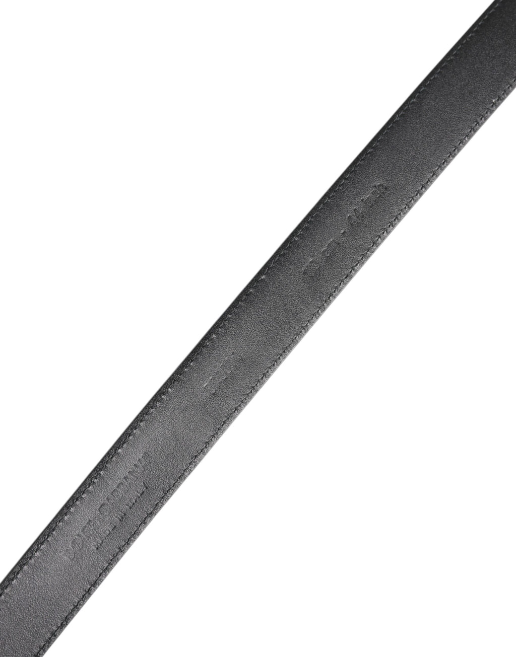 Dolce & Gabbana Black Calf Leather Classic Metal Buckle Belt