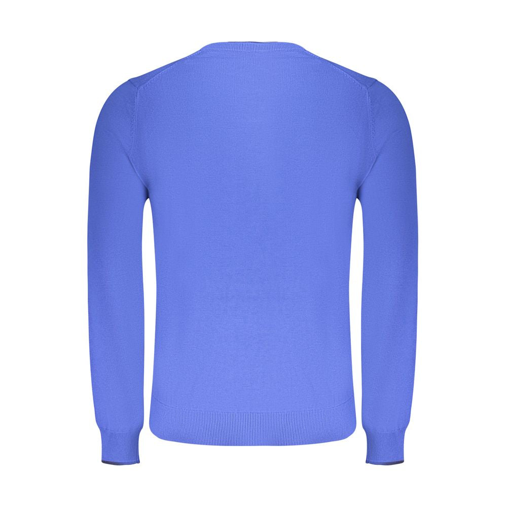 North Sails Blue Cotton Men Sweater