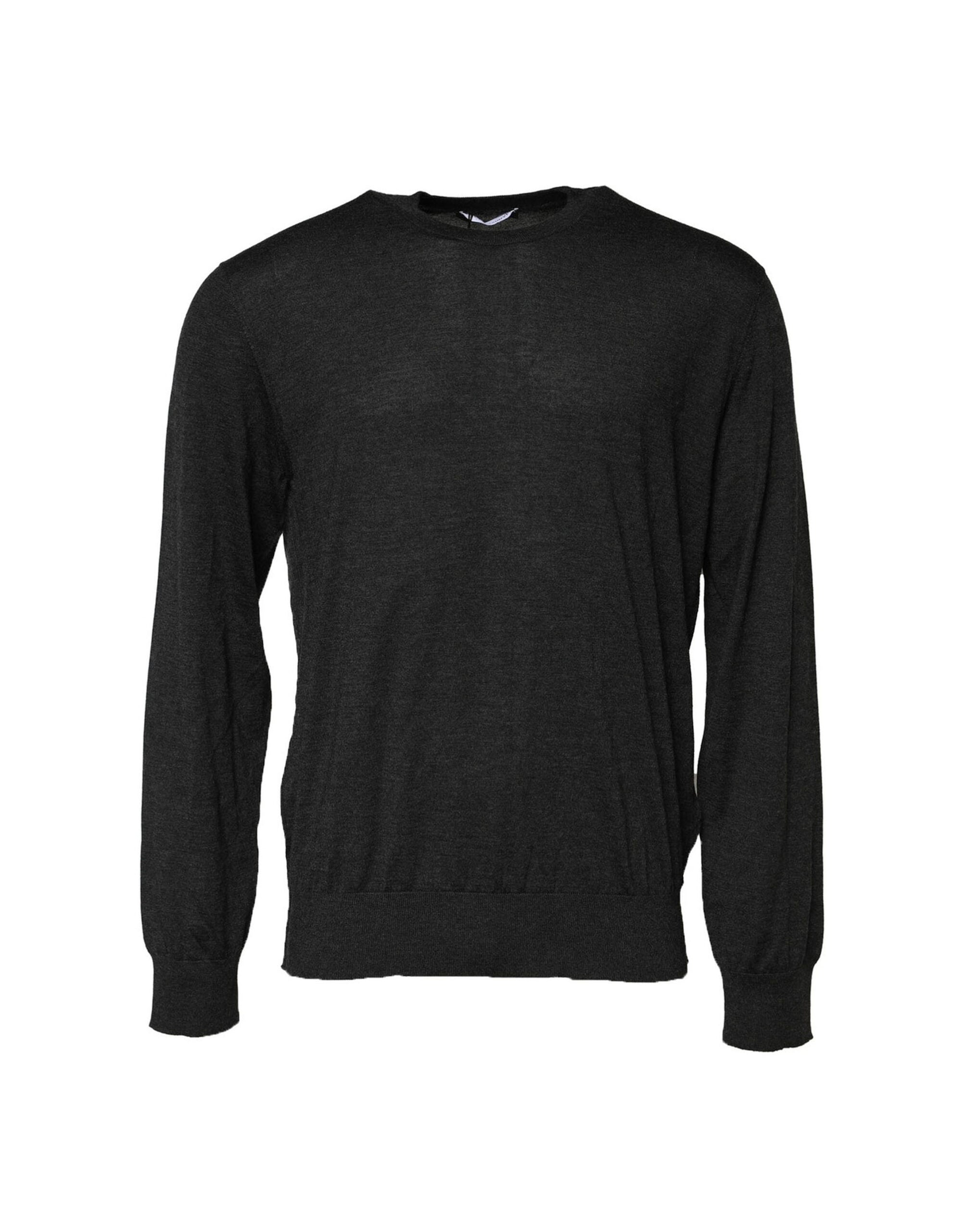 Jersey Dolce & Gabbana de cuello redondo y manga larga gris