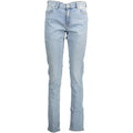 Gant Light Blue Cotton Women Jeans