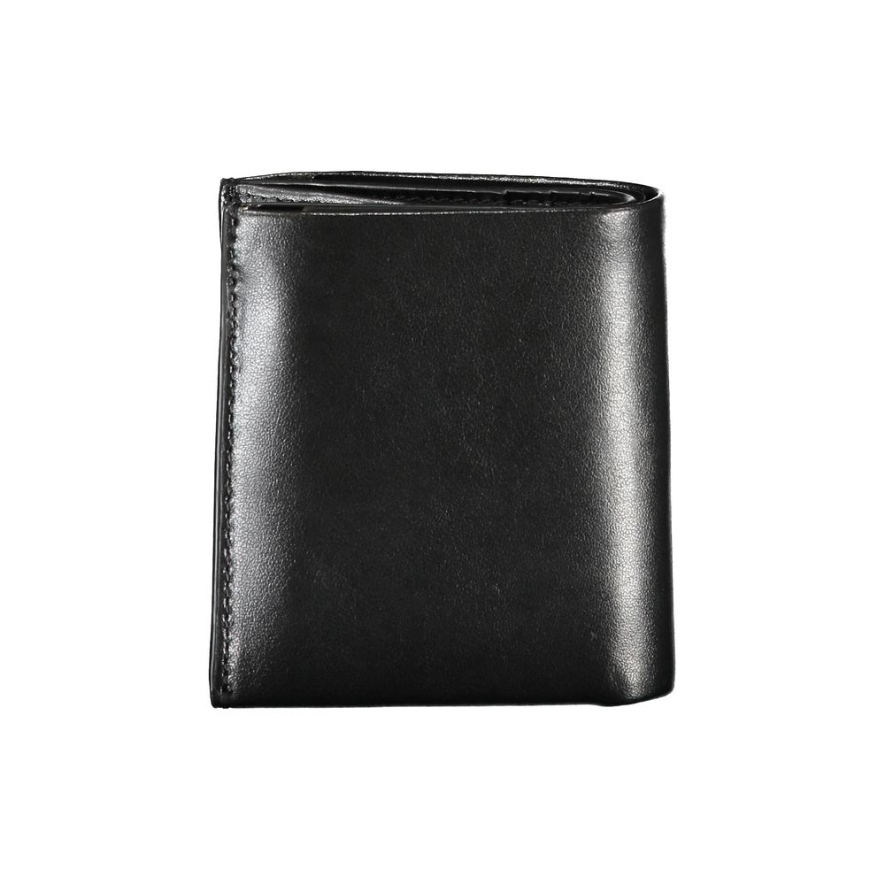 Cartera Calvin Klein de piel negra elegante con protección RFID