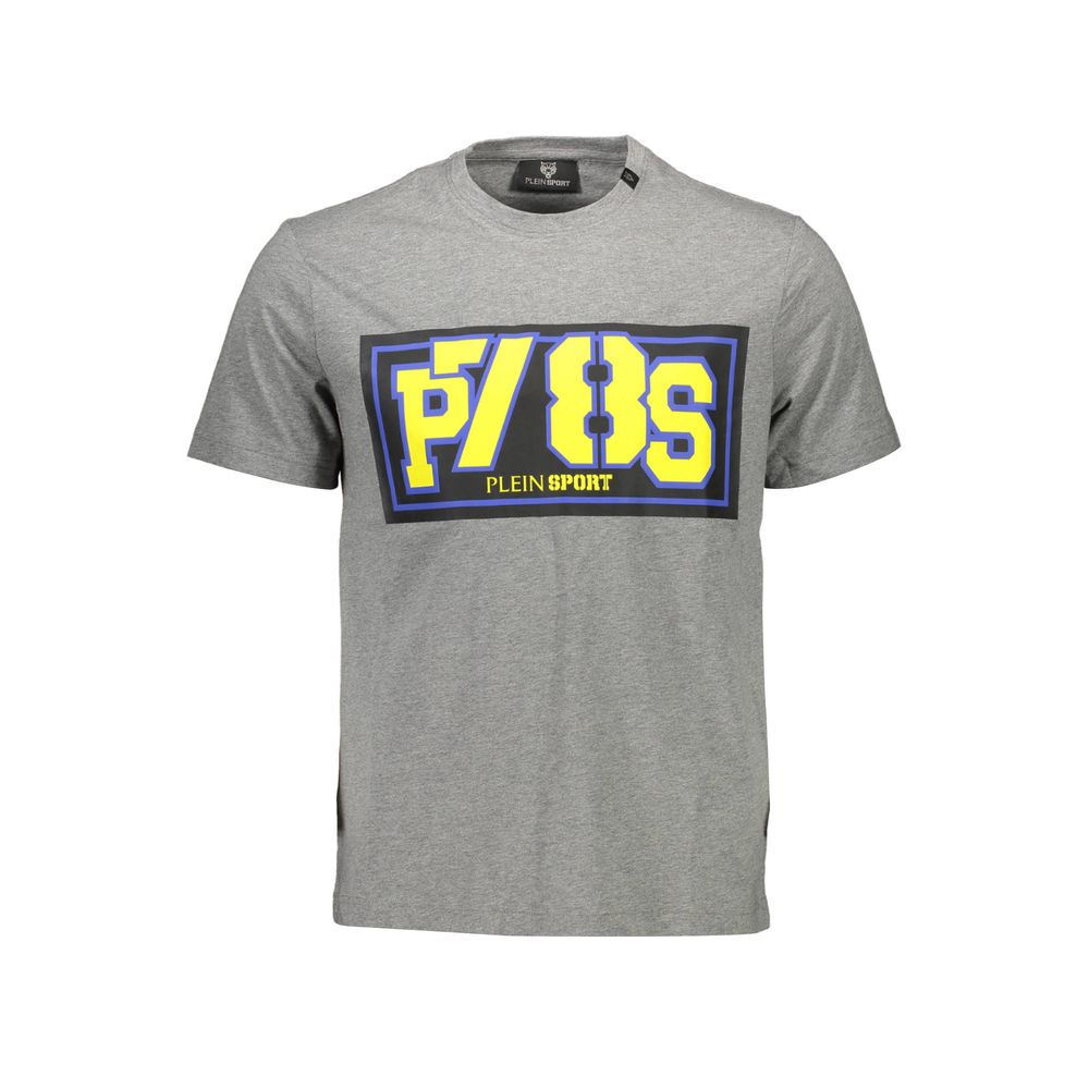 Plein Sport Brown Cotton Men T-Shirt