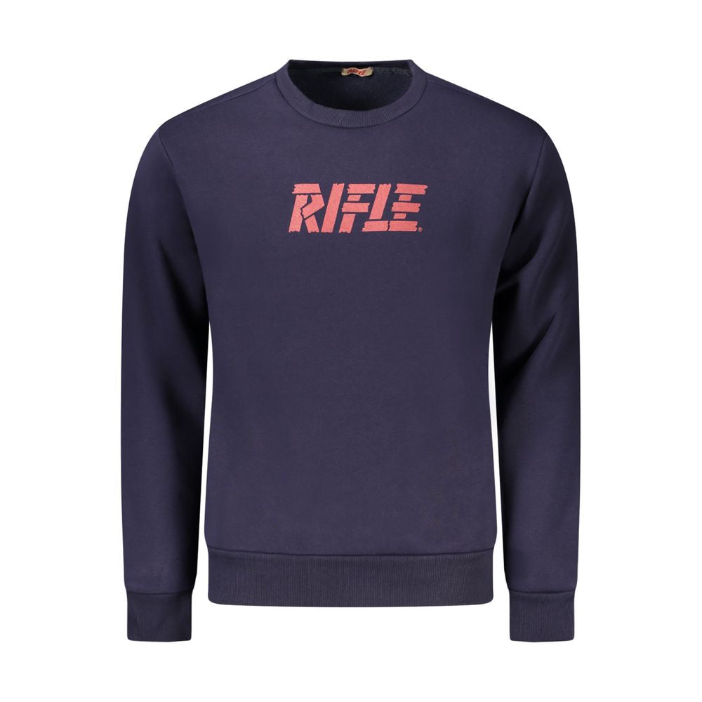 Suéter de algodón azul para hombre Rifle