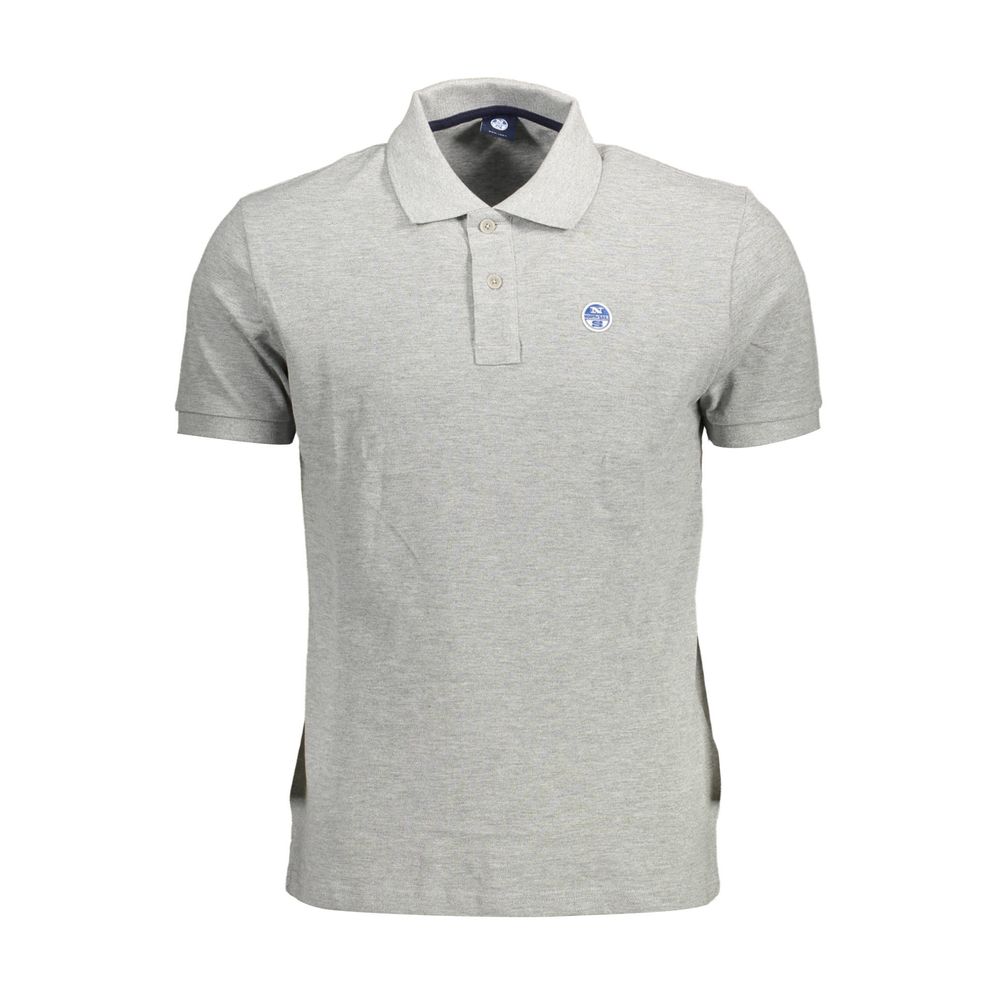 North Sails Brown Cotton Men Polo Shirt