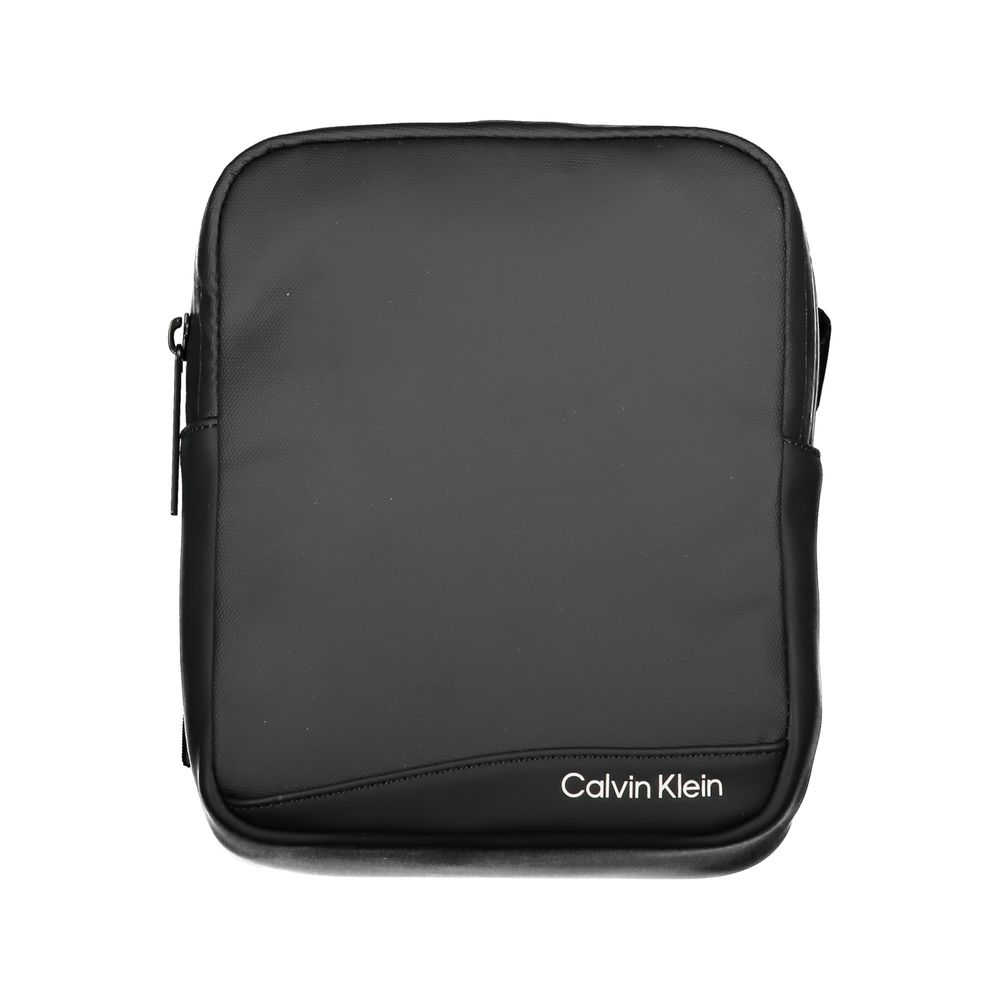 Bandolera Calvin Klein elegante negra de poliéster reciclado