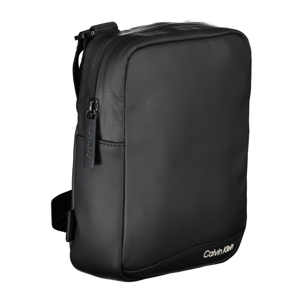 Bandolera Calvin Klein elegante negra de poliéster reciclado