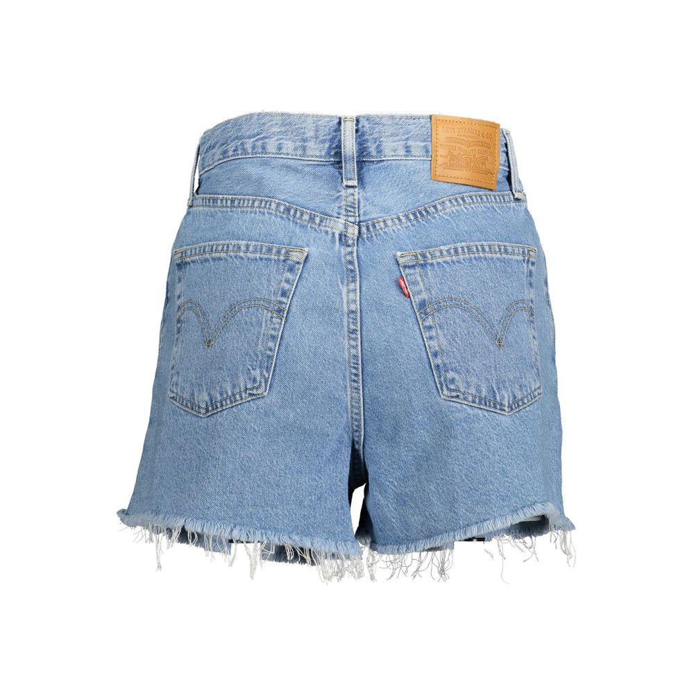 Levi's Light Blue Cotton Women Short