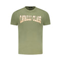 Cavalli Class Green Cotton Men T-Shirt
