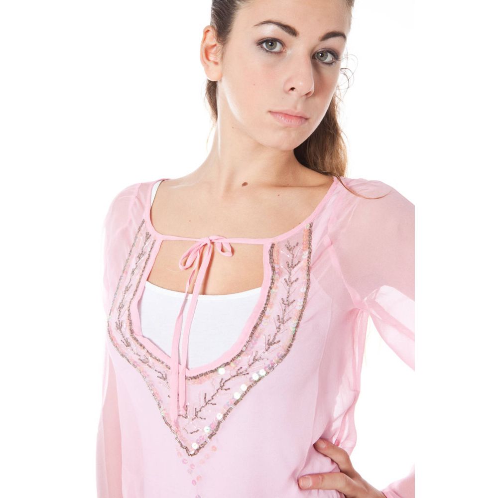 Phard Pink Silk Women T-Shirt