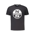 North Sails Black Cotton Men T-Shirt