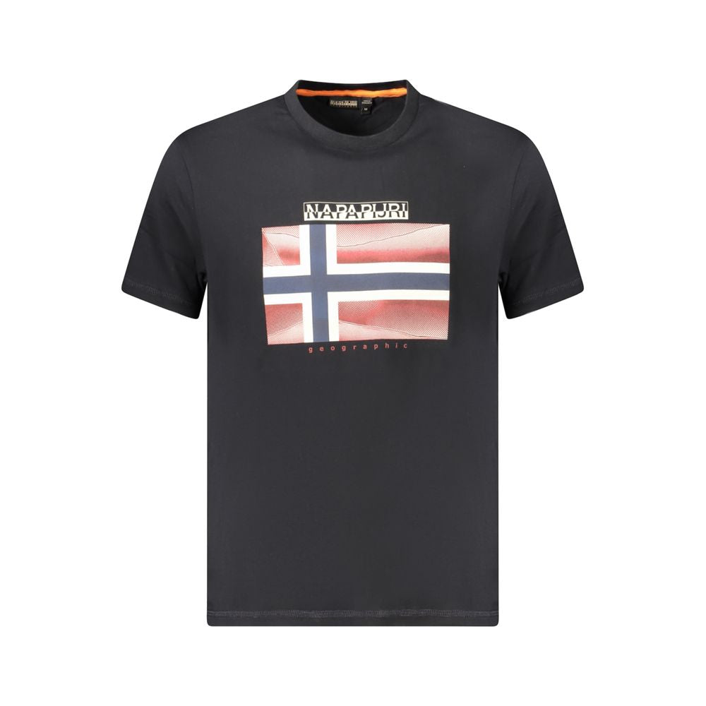 Napapijri Black Cotton Men T-Shirt