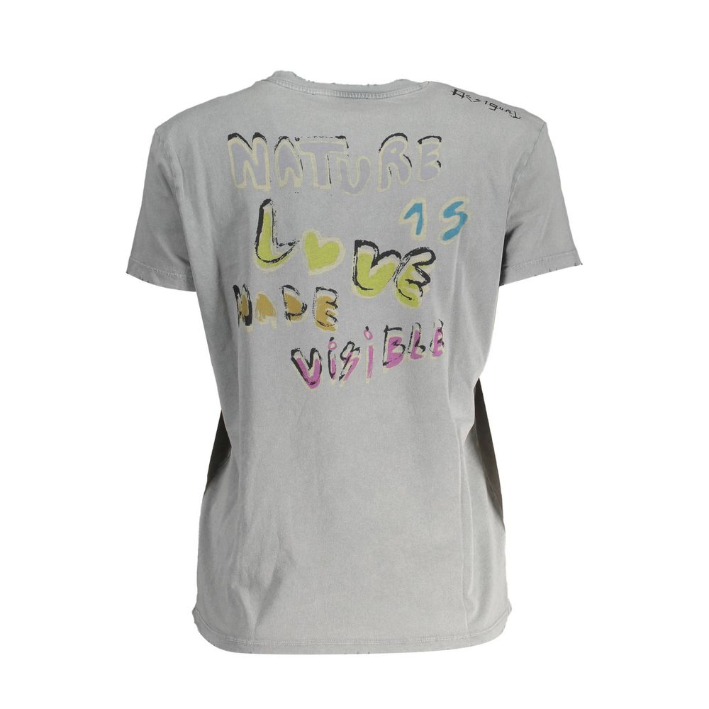 Desigual Brown Cotton Women Top