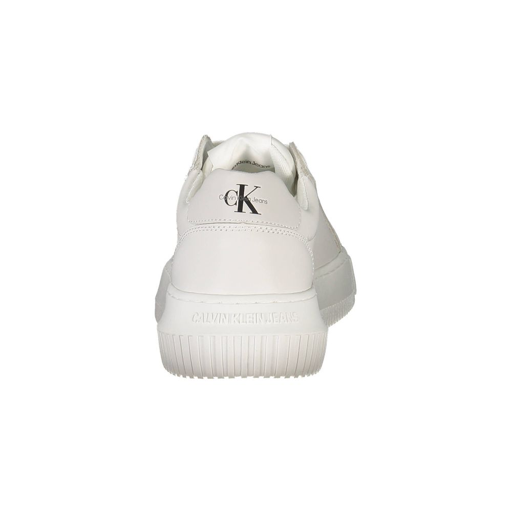 Zapatillas deportivas de poliéster blanco Calvin Klein para mujer