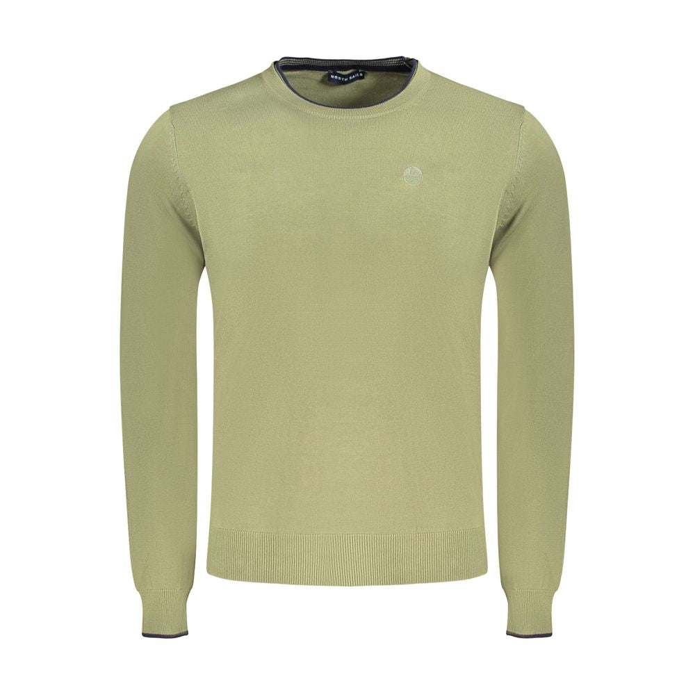 North Sails Green Cotton Men Sweater