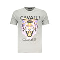 Cavalli Class Gray Cotton Mens TShirt